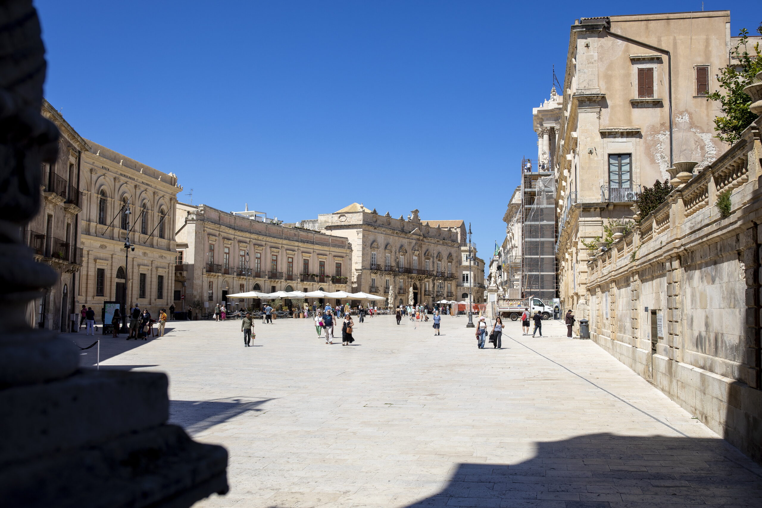 Główny plac Ortygii — Piazza del Duomo